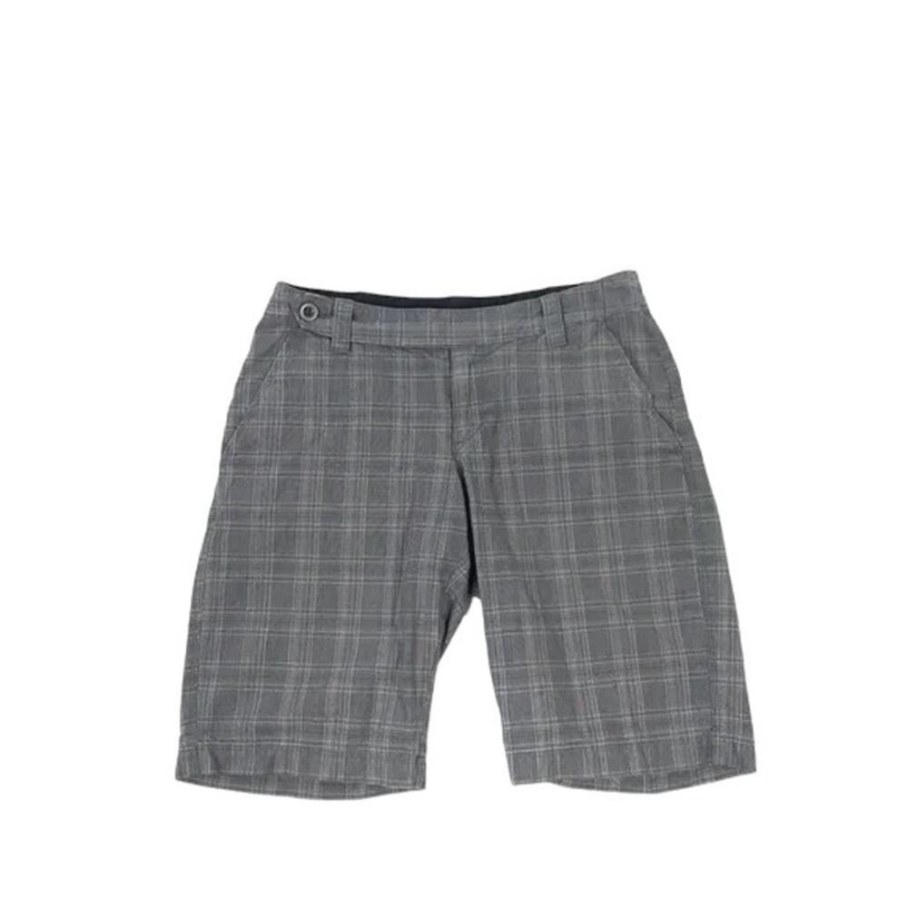 The North Face Mendocino Gray Plaid Bermuda Short Women's Sz 4